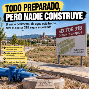 De viviendas sin agua, a agua sin viviendas