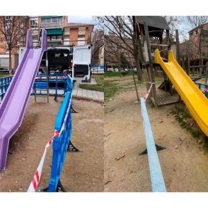 Parques infantiles: resulta que también se deterioraban